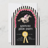 Elegantes Race Derby Party Einladung (Vorderseite)