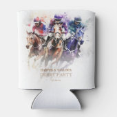 Elegantes Race Horse Derby Party Reiten Dosenkühler (Rückseite)