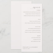 Elegantes Rahm-Menü-Template Menükarte (Vorne/Hinten)