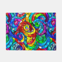 Elegantes Rainbow-gestanztes Glasmuster