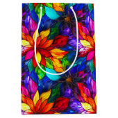 Elegantes Rainbow-gestanztes Glasmuster Mittlere Geschenktüte (Vorderseite)