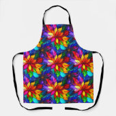 Elegantes Rainbow-gestanztes Glasmuster Schürze (Vorderseite)