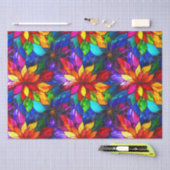 Elegantes Rainbow-gestanztes Glasmuster Seidenpapier (Handwerk)