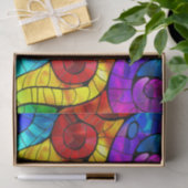 Elegantes Rainbow-gestanztes Glasmuster Seidenpapier (Geschenk)