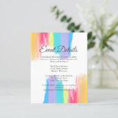 Elegantes Rainbow-Wedding-Event-Details (Stehend Vorderseite)