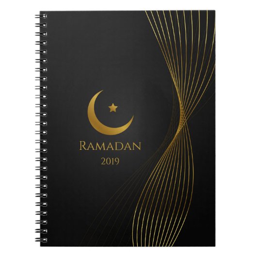 Elegantes Ramadan-Event-Planer-Notizbuch Notizblock (Vorderseite)