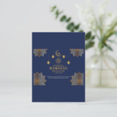 Elegantes Ramadan-Grußlicht Postkarte (Stehend Vorderseite)