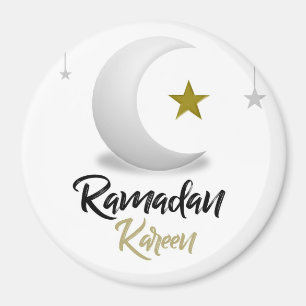 Elegantes Ramadan Kareem Halbmond Design Islamisch Magnet