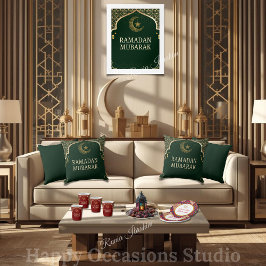 Elegantes Ramadan Mubarak Kissen