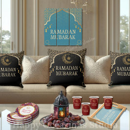 Elegantes Ramadan Mubarak Kissen