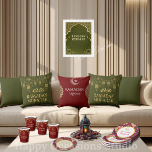 Elegantes Ramadan Mubarak-Wurfkissen Kissen