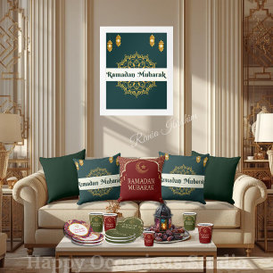 Elegantes Ramadan Mubarak Wurfkissen Kissen