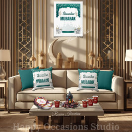 Elegantes Ramadan Mubarak-Wurfkissen Kissen