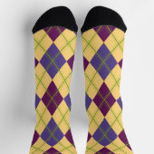 Elegantes Raute Muster für Golfliebhaber Socken (Oben)
