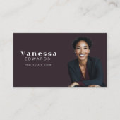 Elegantes Real Anwesen Agent Foto Visitenkarte (Vorderseite)