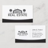 Elegantes Real Anwesen, Hauslogo, Realtor Visitenkarte (Vorne/Hinten)