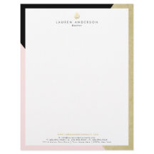 Elegantes Realtor Broker Letterhead Stationär