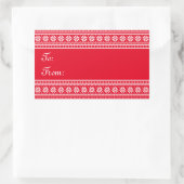 Elegantes Rechteck von zu den Rechteckiger Aufkleber (Tasche)