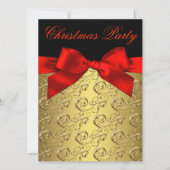 Elegantes Red and Gold Corporate Christmas Party Einladung (Vorderseite)