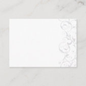 Elegantes Red Black Masquerade UAWG Begleitkarte (Rückseite)