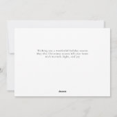 Elegantes Red Buffalo Kariertes Weihnachtsfamilien Feiertagskarte (Rückseite)