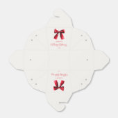 Elegantes Red Coquette Bow Brautparty Geschenkschachtel (Ungefaltet)