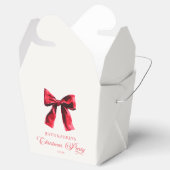 Elegantes Red Coquette Bow Weihnachts-Party Geschenkschachtel (Geöffnet)