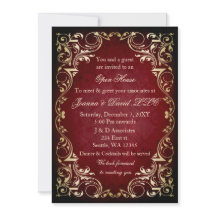 Elegantes Red Gold Business Corporate Party