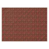 Elegantes Red Gold Muster Weihnachten Tischdecke (Vorderseite (Horizontal))