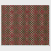 Elegantes Red Green Luxury Polka Dot Pattern Geschenkpapier (Flach)