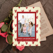 Elegantes Red Hearts Happy Valentine's Day 1 Foto