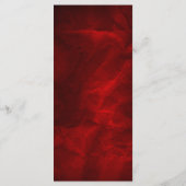 Elegantes Red Holly Christmas Menü Menükarte (Rückseite)