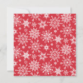 Elegantes Red Poinsettia Holiday Christmas EVE Par Einladung (Rückseite)