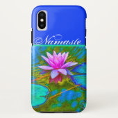 Elegantes Reflexionen Namaste Yoga Lotus Case-Mate iPhone Hülle (Rückseite)