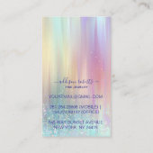 Elegantes Regenbogen-Gradient-Branding-Schmuckpfle Visitenkarte (Rückseite)