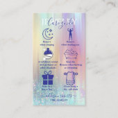 Elegantes Regenbogen-Gradient-Branding-Schmuckpfle Visitenkarte (Vorderseite)