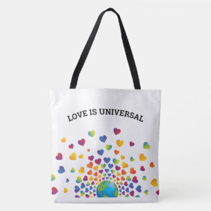 Elegantes Regenbogen-Herz-Design Tasche