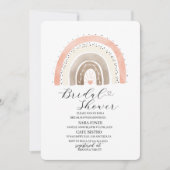 Elegantes Regenbogenbaby Dusche Einladung (Vorderseite)