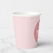 Elegantes Reindeer Personalisiertes Weihnachtsfest Pappbecher (Rechts)