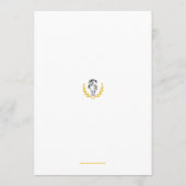 Elegantes Reit-Hochzeitsprogramm 5x7 Programm (Rückseite)