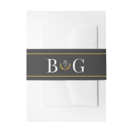 Elegantes Reitermotiv-Hochzeits-Bauchband Einladungsbanderole