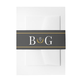 Elegantes Reitermotiv-Hochzeits-Bauchband Einladungsbanderole