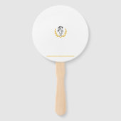 Elegantes Reiterthemen-Hochzeitsprogramm-Set mit 1 Fächer (Rückseite)