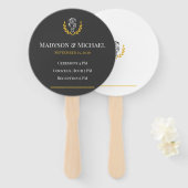 Elegantes Reiterthemen-Hochzeitsprogramm-Set mit 1 Fächer (Vorne und Hinten)