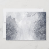 Elegantes religiöses Baby Foto Taufe Einladung (Rückseite)