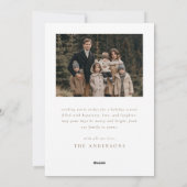 Elegantes religiöses Christliches Foto Weihnachten (Rückseite)