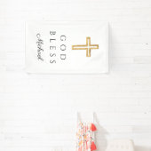 Elegantes religiöses Cross-God-Segen Banner (InSitu)
