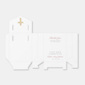 Elegantes religiöses Cross Pink Girl Erste Kommuni Geschenkschachtel (Ungefaltet)