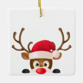 Elegantes Ren mit Verzierung der Keramikornament (Vorderseite)