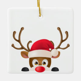 Elegantes Ren mit Verzierung der Keramikornament